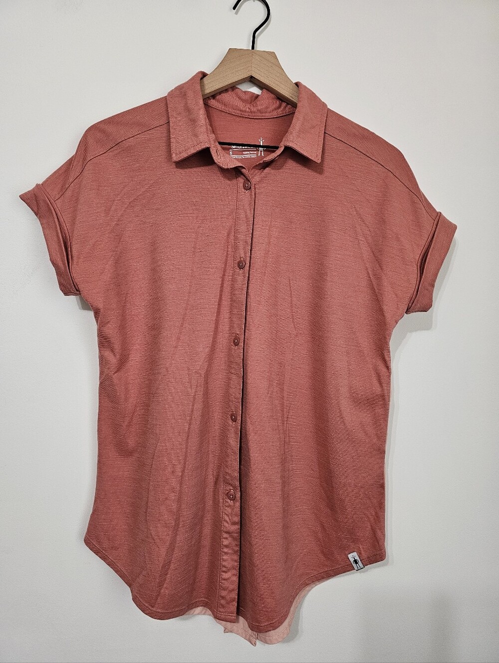 Smartwool Mixed Media Short Sleeve Button Up